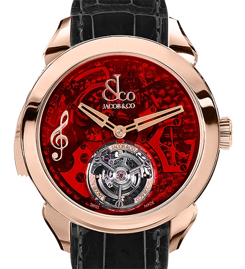 Replica Jacob & Co PT520.40.NS.QR.A tourbillon Palatial Flying Tourbillon Hours & Minutes watch